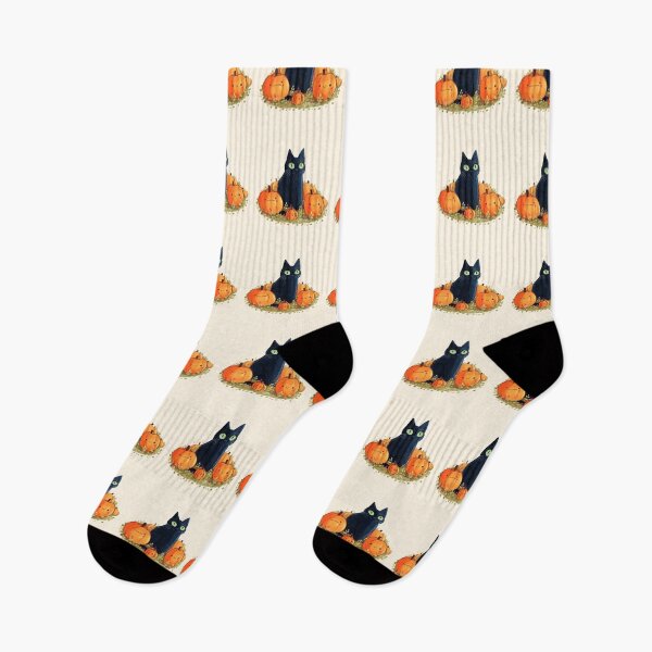 Item preview, black cat with pumpkins  designed and sold by Mayarart.