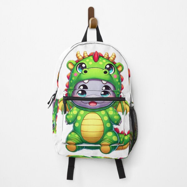 Item preview, Cute Hippo in Green Dragon Costume designed and sold by Chokhdi289shop.