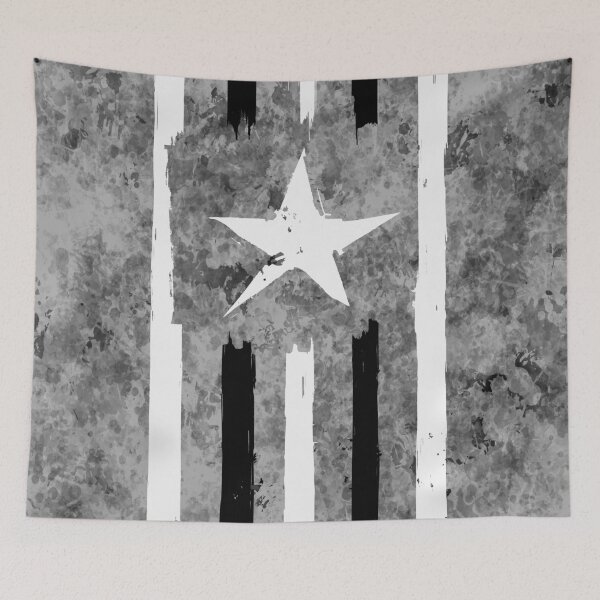 Item preview, Black and white stripes with stars over onochrome enviroment designed and sold by AlbertoRuiZ.