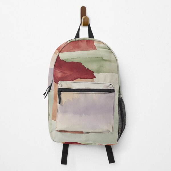 Item preview, Minimalist Red Cliffs Watercolor – Desert Landscape Art designed and sold by solynneart.