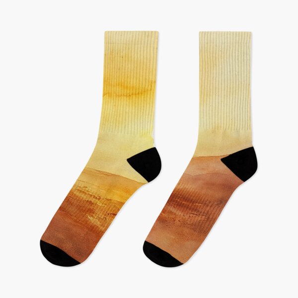 Item preview, Glowing Sunrise Watercolor – Desert Landscape Art designed and sold by solynneart.