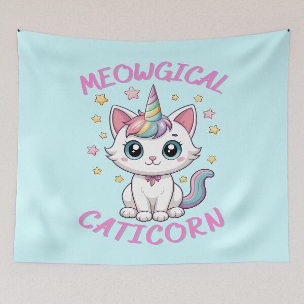 Item preview, Magical Caticorn: Enchanting Cat-Unicorn Hybrid designed and sold by Text2tee.