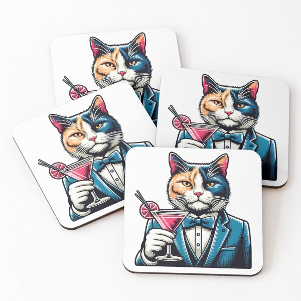 Item preview, Bartender Cat - funny cat design designed and sold by ReneMM.