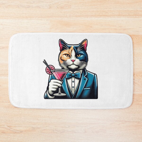 Item preview, Bartender Cat - funny cat design designed and sold by ReneMM.