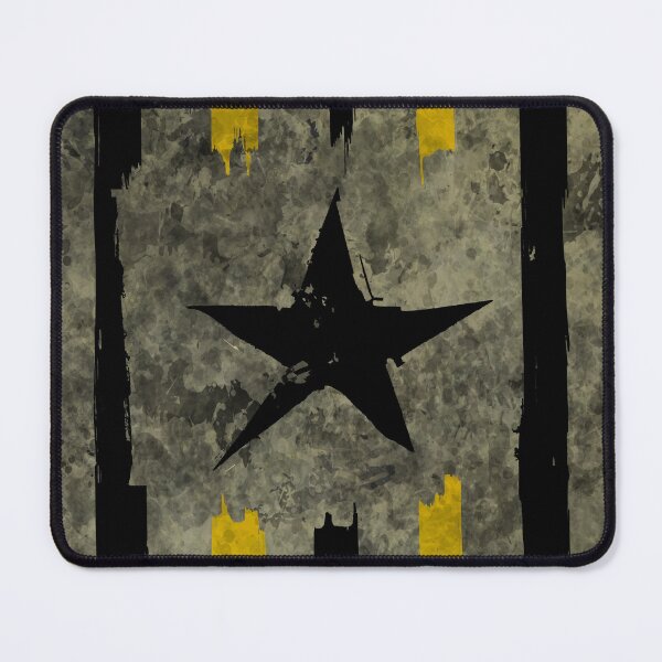 Item preview, Black and yellow stripes with star over stains enviroment designed and sold by AlbertoRuiZ.