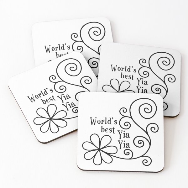 Item preview, World's best Yia Yia floral design designed and sold by EmeraldeaArt.