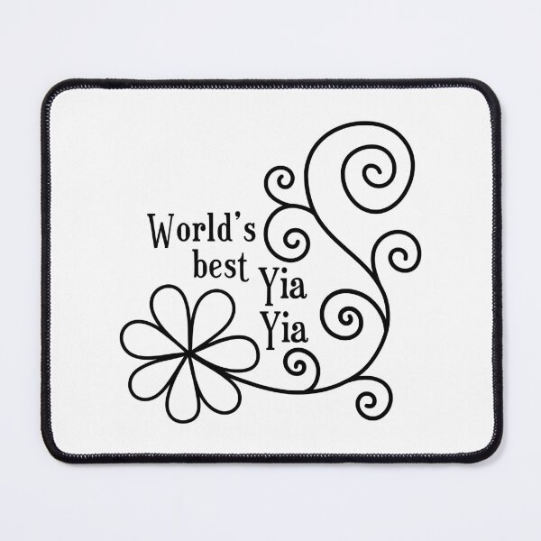 Item preview, World's best Yia Yia floral design designed and sold by EmeraldeaArt.