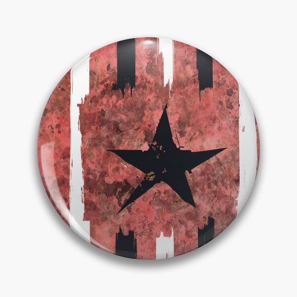 Item preview, Black and white stripes with star over redish stains enviroment designed and sold by AlbertoRuiZ.