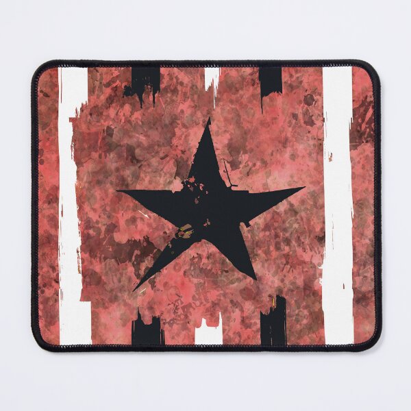 Item preview, Black and white stripes with star over redish stains enviroment designed and sold by AlbertoRuiZ.