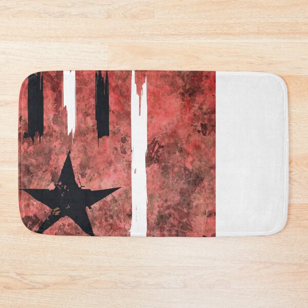 Item preview, Black and white stripes with star over redish stains enviroment designed and sold by AlbertoRuiZ.