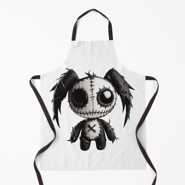 Item preview, ragdoll with large, haunting eyes, stitched-up features, and spiky hair. designed and sold by ployaung.