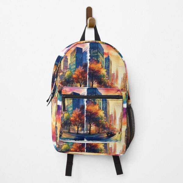 Item preview, Vibrant Cityscape at Sunset designed and sold by RaiyaTees.