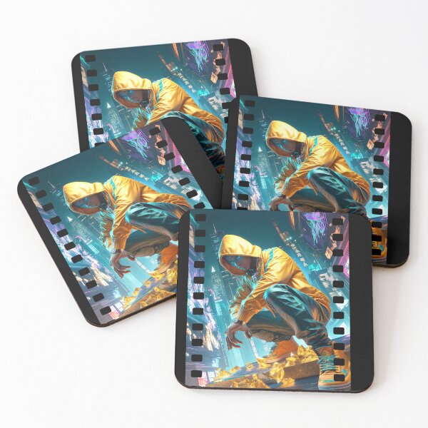 Item preview, Futuristic Rapper in Urban Jungle – Bold Street Art Design designed and sold by Hungry-Murphy.