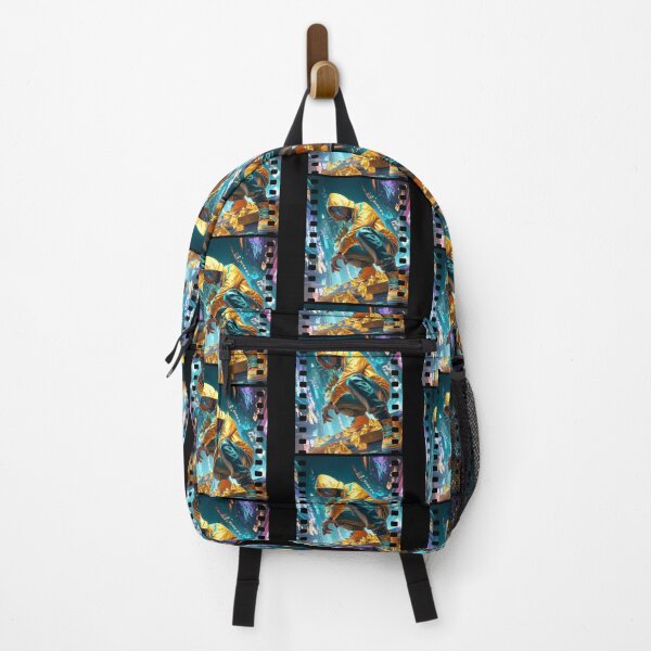 Item preview, Futuristic Rapper in Urban Jungle – Bold Street Art Design designed and sold by Hungry-Murphy.