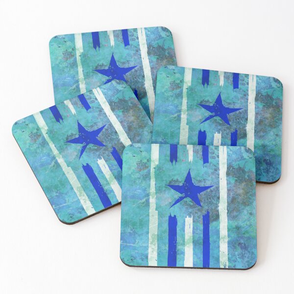Item preview, Blue and white stripes with blue star designed and sold by AlbertoRuiZ.