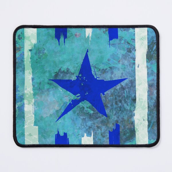 Item preview, Blue and white stripes with blue star designed and sold by AlbertoRuiZ.