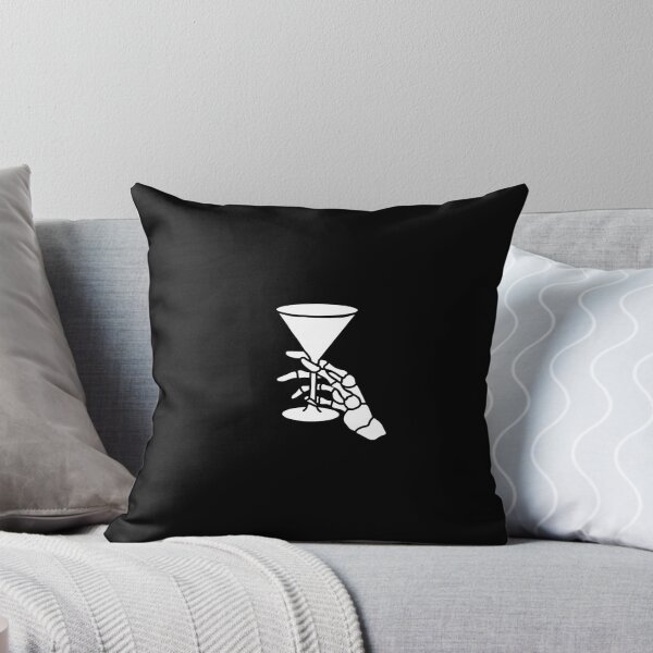 Item preview, Skeleton Cocktail Martini Glass White Halloween designed and sold by MoodyGoodsStudio.