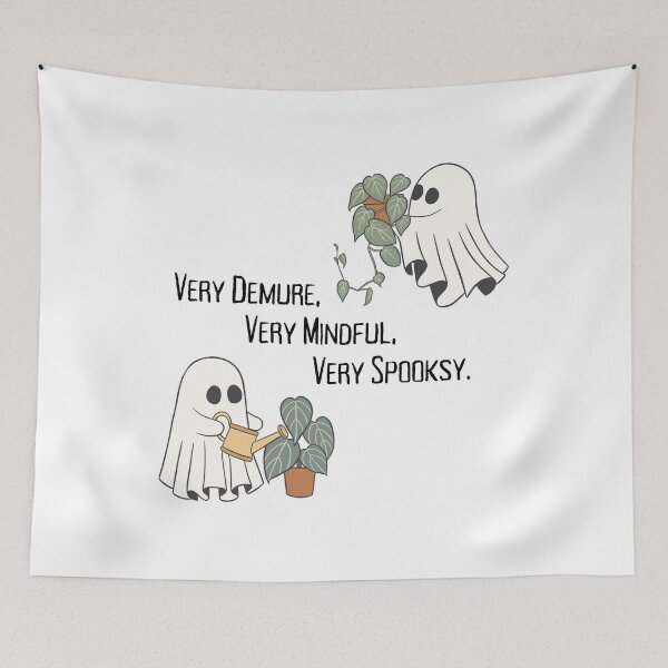Item preview, Very Demure, Very Mindful - Cute Ghost with Plants designed and sold by Teribelle.