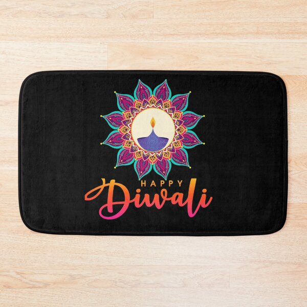 Item preview, Colourfull Happy Diwali with diwali diya/Lamps for the diwali festival lover designed and sold by CosmicNook1.