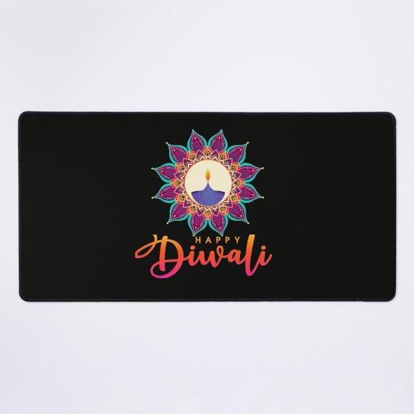 Item preview, Colourfull Happy Diwali with diwali diya/Lamps for the diwali festival lover designed and sold by CosmicNook1.
