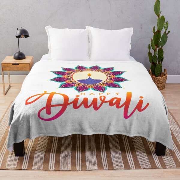 Item preview, Diwali colorido y feliz con diya/lámparas de Diwali para los amantes del festival de Diwali designed and sold by CosmicNook1.
