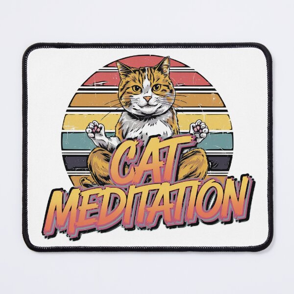 Item preview, Cat Meditation designed and sold by Gentle40Winks.