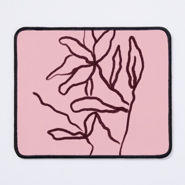 Item preview, Pink Boho Minimal Leaves Design designed and sold by bowsbotanicals.