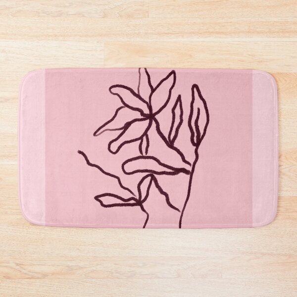Item preview, Pink Boho Minimal Leaves Design designed and sold by bowsbotanicals.