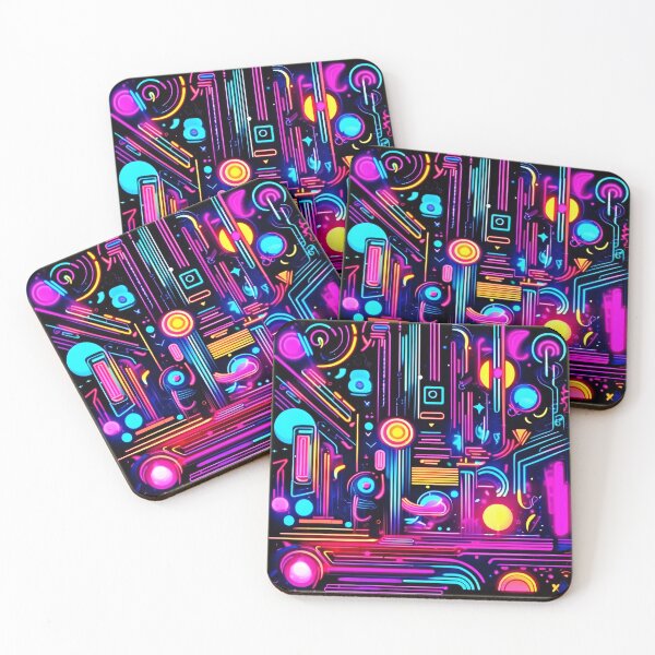 Item preview, Neon Circuitry Dreams designed and sold by Health And Fitness Posts e-Store.