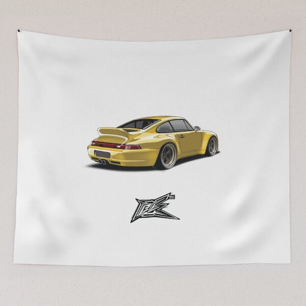 Item preview, custom widebody 911 993 yellow  designed and sold by NaquashM.
