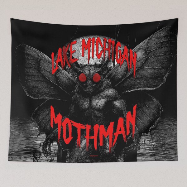 Item preview, THE LAKE MICHIGAN MOTHMAN designed and sold by PapaSquatch.