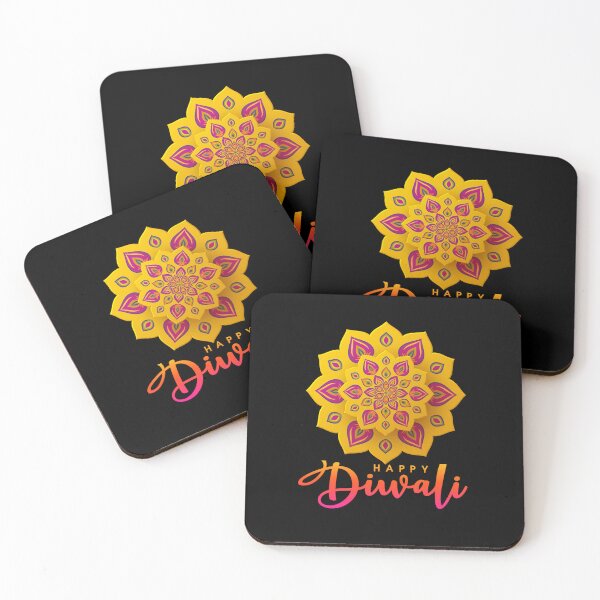 Item preview,  Yellow Colourfull Happy Diwali  for the diwali festival lover v2 designed and sold by CosmicNook1.