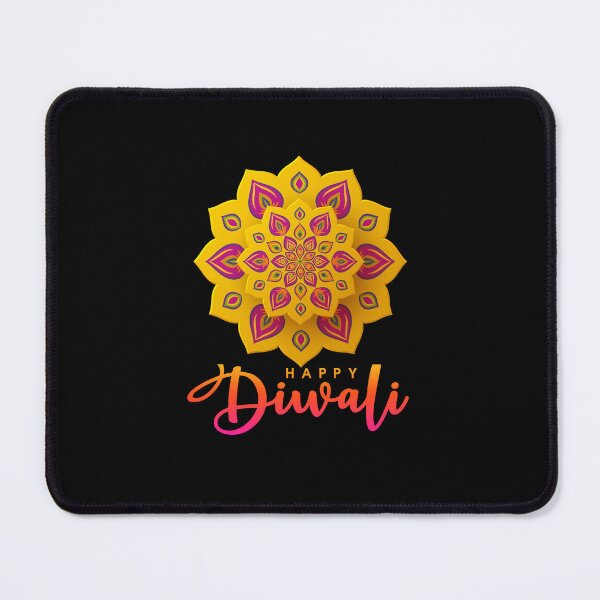 Item preview, Yellow Colourfull Happy Diwali for the diwali festival lover v2 designed and sold by CosmicNook1.