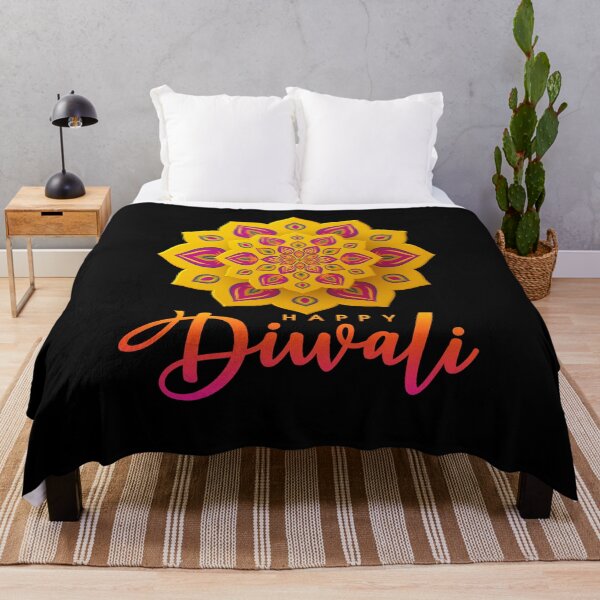 Item preview, Yellow Colourfull Happy Diwali for the diwali festival lover v2 designed and sold by CosmicNook1.