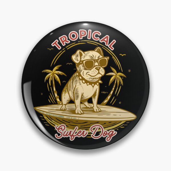 Item preview, Tropical Surfer Dog designed and sold by Artepilo.