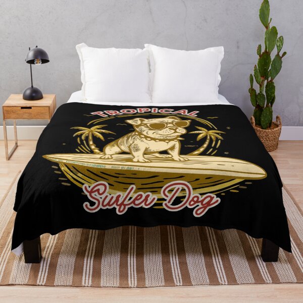 Item preview, Tropical Surfer Dog designed and sold by Artepilo.