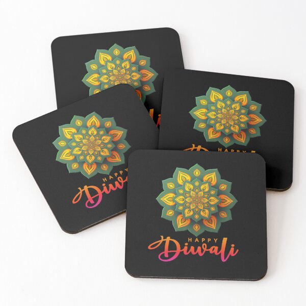 Item preview, Green Colourfull Happy Diwali  for the diwali festival lover v3 designed and sold by CosmicNook1.
