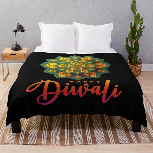 Item preview, Green Colourfull Happy Diwali for the diwali festival lover v3 designed and sold by CosmicNook1.