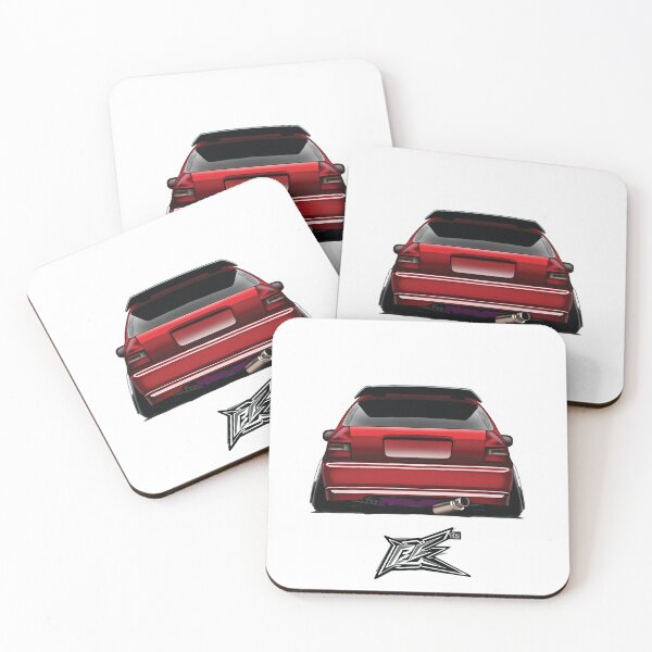 Item preview, rear of civic ek hatchback red  designed and sold by NaquashM.