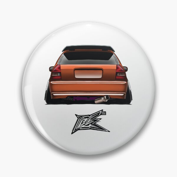 Item preview, rear of civic ek hatchback orange  designed and sold by NaquashM.
