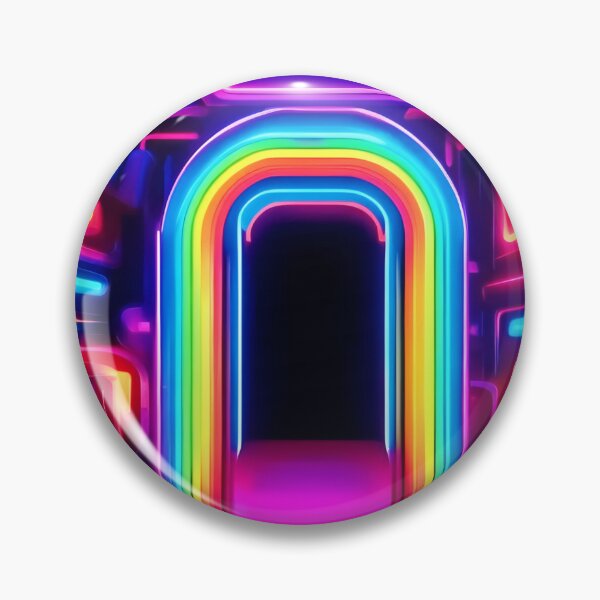 Item preview, Neon Rainbow Gateway designed and sold by Health And Fitness Posts e-Store.