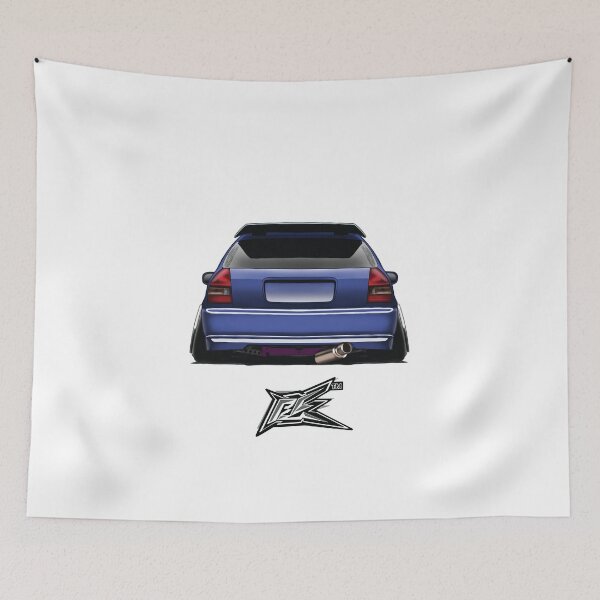 Item preview, rear of civic ek hatchback purple  designed and sold by NaquashM.