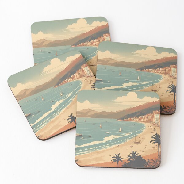 Item preview, Scenic Vintage Coastal Travel Poster designed and sold by Have Mercy.