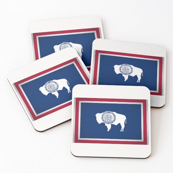 Item preview, Wyoming - Flag of State designed and sold by Amazing States of America.