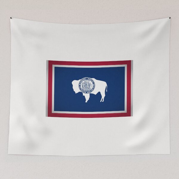 Item preview, Wyoming - Flag of State designed and sold by Amazing States of America.
