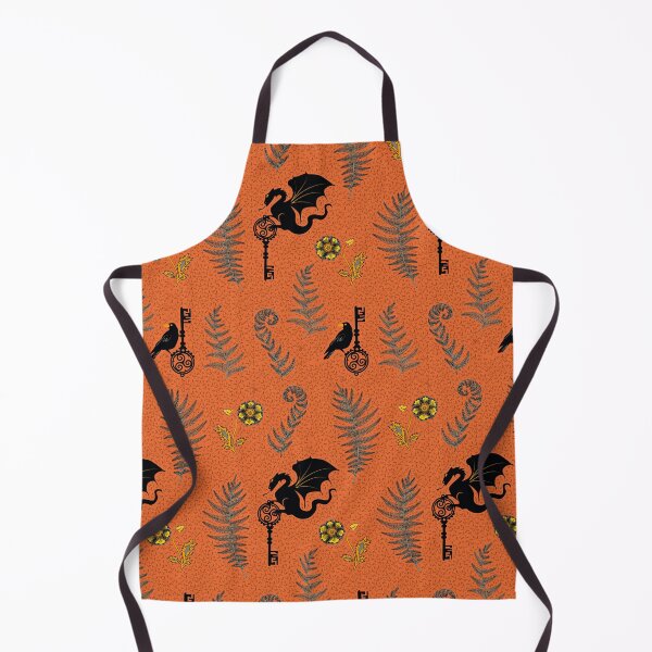 Item preview, halloween fantasy botanical - dragon, raven, keys and fern leaves designed and sold by kobyakov.