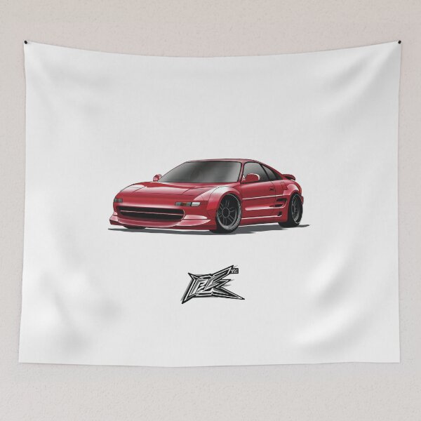 Item preview, toyota mr2 second gen widebody coupe red  designed and sold by NaquashM.