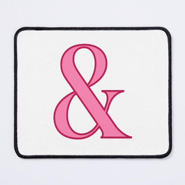 Item preview, Pink Ampersand Symbol designed and sold by Jeallan Designs.