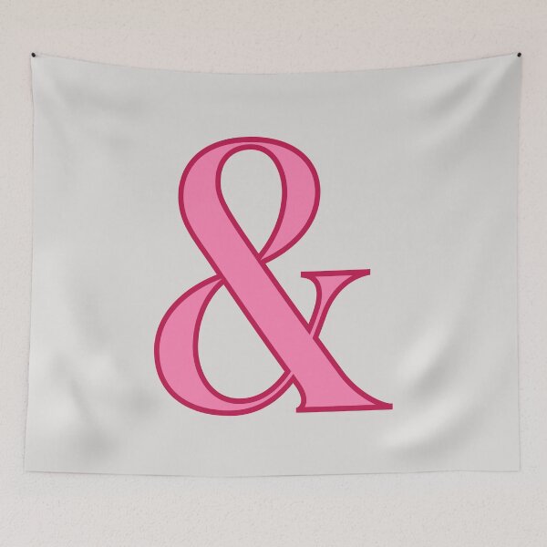 Item preview, Pink Ampersand Symbol designed and sold by Jeallan Designs.