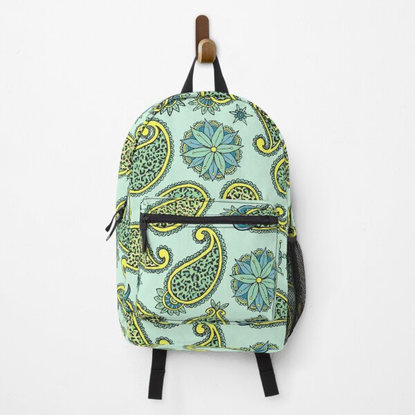 Item preview, Hand Drawn Yellow and Green Leopard Paisley Pattern designed and sold by schorrnuff.